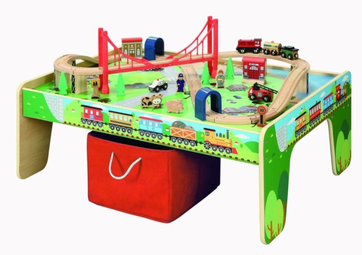 17 Best Wooden Train Table Set For Toddlers 2024 Buying Guide
