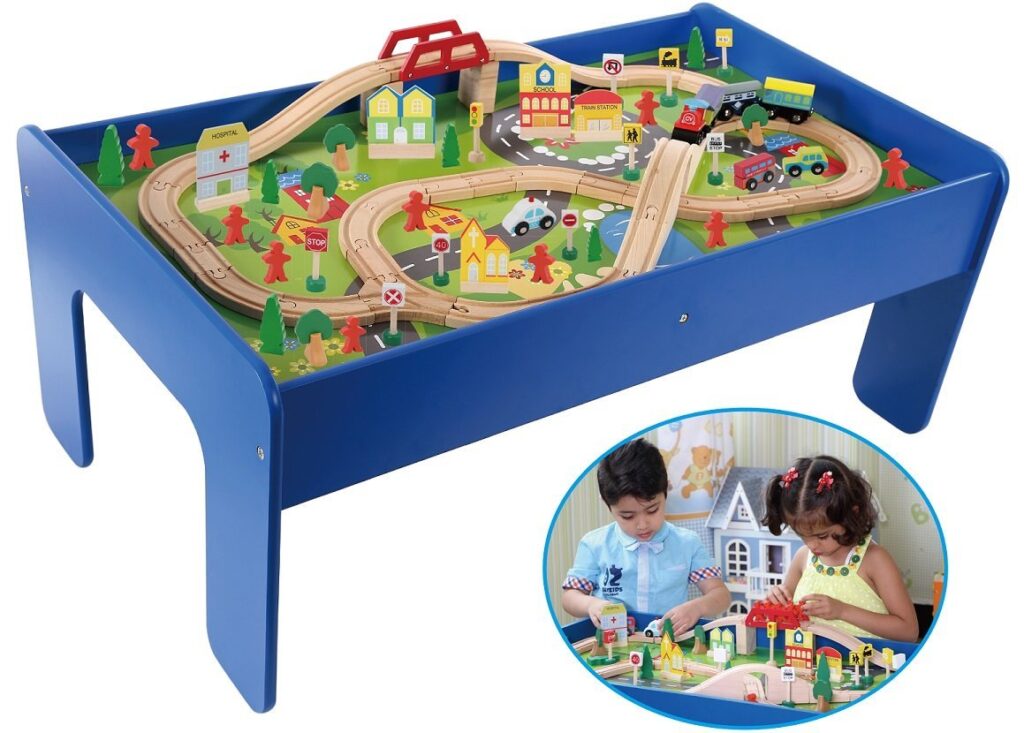 17 Best Wooden Train Table Set For Toddlers 2024 Buying Guide