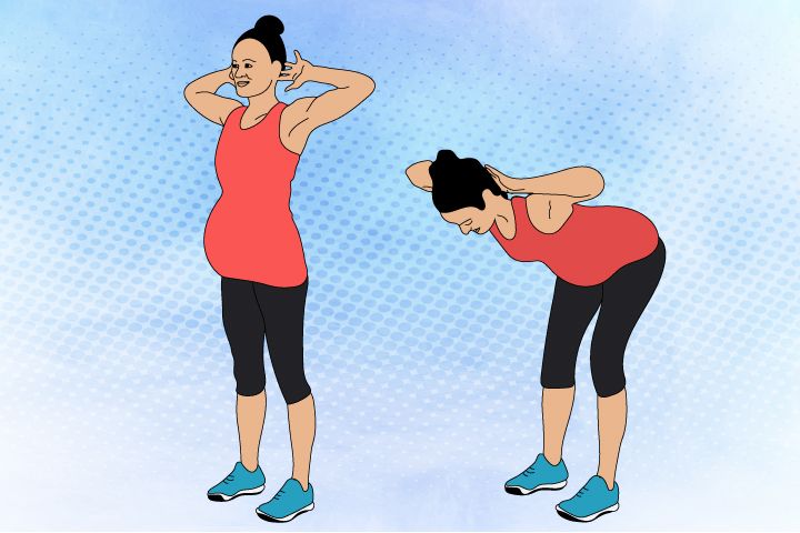 standing crunches pregnancy