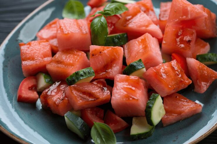 watermelon and cucumber