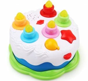 Amy & Benton Kids Birthday Cake Toy with Counting Candles & Music