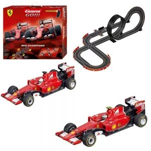 Carrera GO!! Ferrari Red Champions Slot Car Race Track