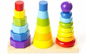 Fat Brain Toys GeoPeg Stacking Tower