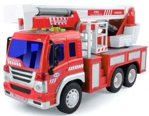 Gizmovine Friction Power Fire Truck Toy with Lights and Sounds