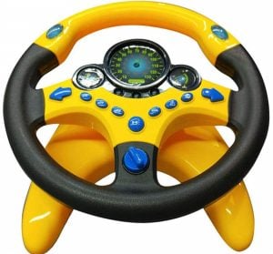 Co-Pilot Toy Steering Wheel with Lights Music