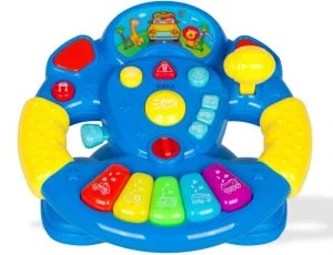 Dimple Children's Play Steering Wheel with a Ton of Buttons