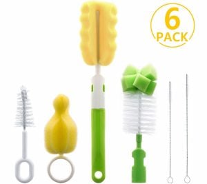 Foonii 6 in1 Bottle Brush Cleaner Kit