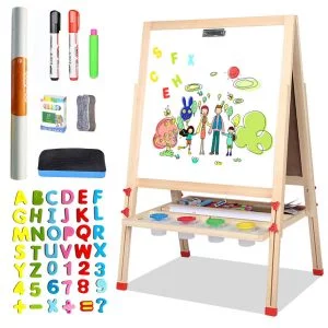 LINAZI Kids Easel, Drawing Board For Toddlers