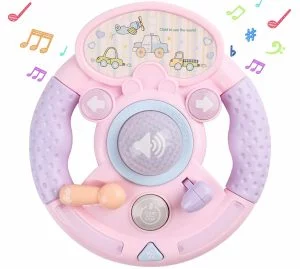 M SANMERSEN Baby Musical Toys, Steering Wheel Toys for Baby Toddlers