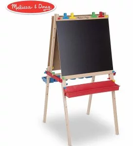 Melissa & Doug Deluxe Wooden Standing Art Easel