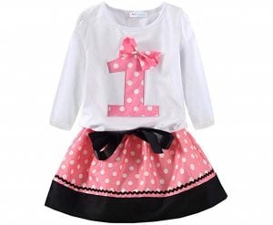 Mud Kingdom Little Girls Birthday Clothes Sets for Gifts