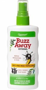 Quantum Health Buzz Away Extreme DEET free Insect Repellent, Essential Oil Bug Spray