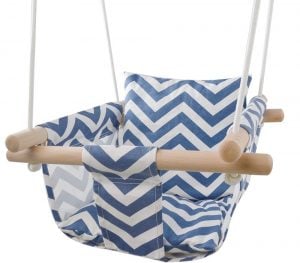 Secure Canvas Hanging Swing Seat Indoor Outdoor Hammock Toy for Toddler