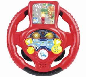 toy steering wheel with gear stick