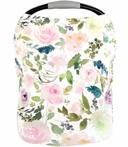 Pobiby Premium Soft and Stretchable Floral Pattern Nursing Cover