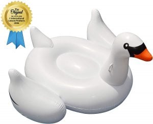 Swimline Giant Inflatable Swan Pool Float