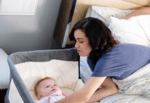mika micky bedside sleeper easy folding portable