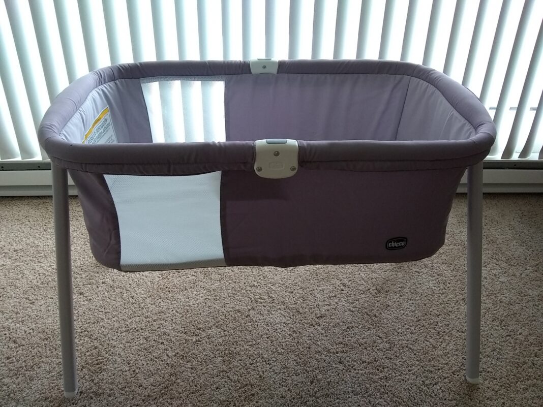 chicco lullago deluxe portable bassinet mattress size