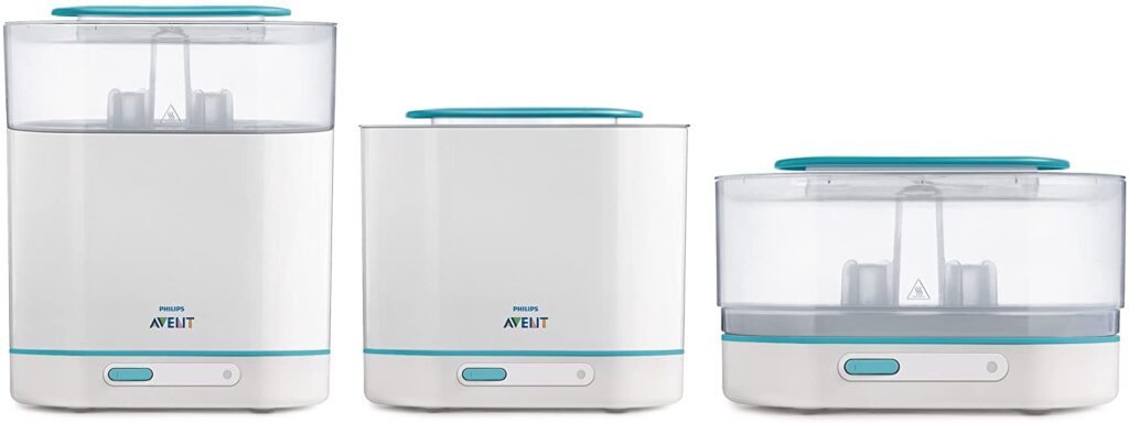 philips avent 3 in 1 electric steam sterilizer for baby bottles