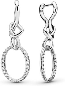 Pandora Jewelry Oval Knotted Cubic Zirconia Earrings