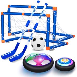 VEPOWER 2-in-1 Hover Hockey Soccer Ball Kids Toys Set