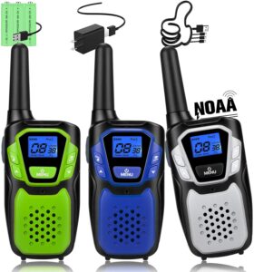 Walkie Talkies 3 Pack Rechargeable