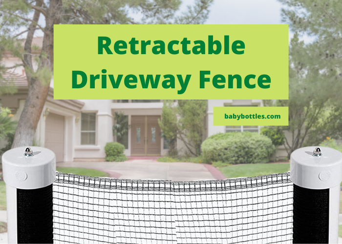 Best Retractable Driveway Fence, Gates & Play Safety Signs for safe kid