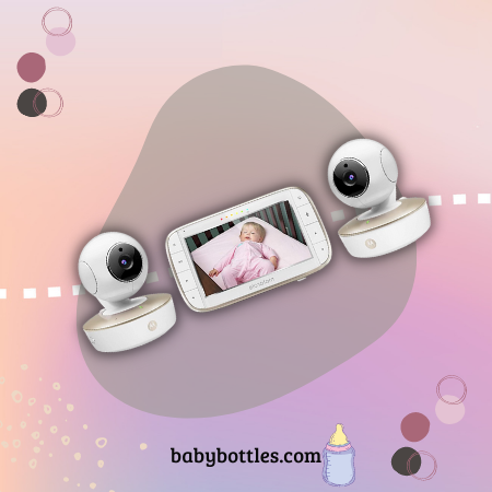Motorola MBP50-G2 Video Baby Monitor Large 5″ Color Parent Unit with Split Screen Viewing